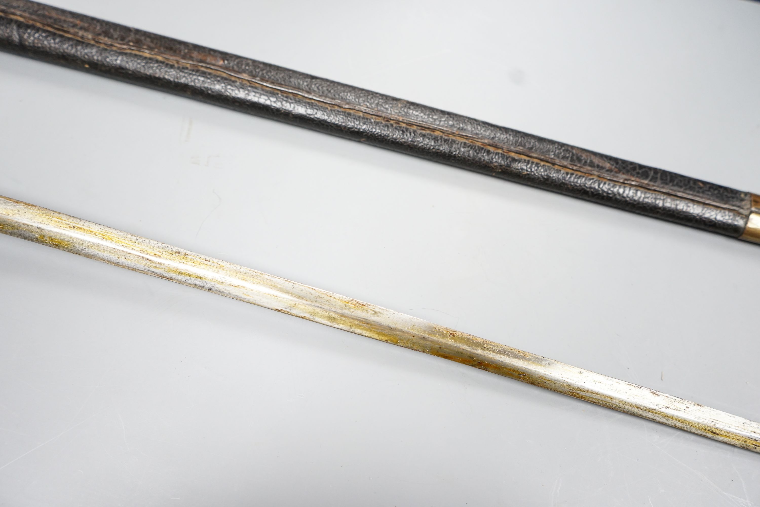 An early 19th century Prussian officer's sword, length 88cm